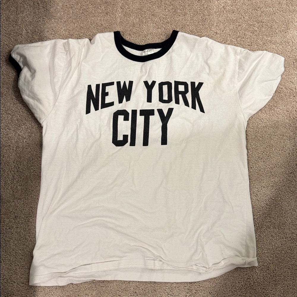 White New York City Short Sleeve Tee